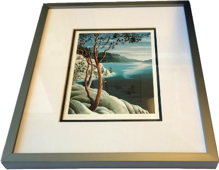 Framed Art Card, Cliffside Arbutus
