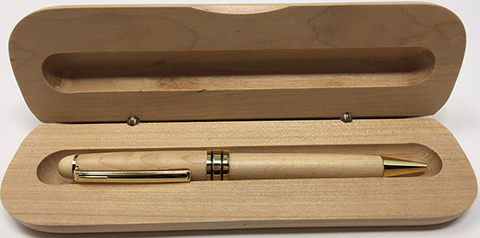 Pen, Birch in Matching Wood Case