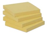 Post It, Recycled Note, Yellow