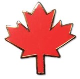 Pin, Red Maple Leaf