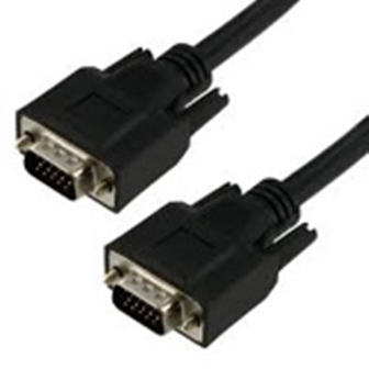 VGA CABLE, 15 PIN, MALE TO MALE, 25FT