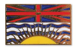 Pin, British Columbia Flag