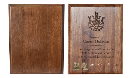 Blank Walnut Plaque