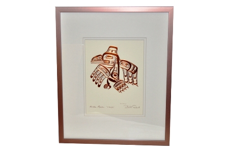 Framed Art Print of Haida Raven, Bill Reid - Xuuya