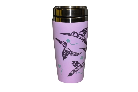 Travel Mug, Matte, Hummingbirds