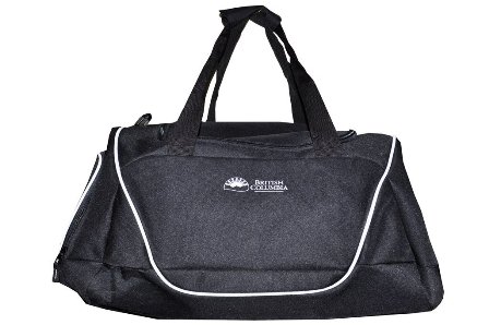 Sports Black Duffle Bag, Mens