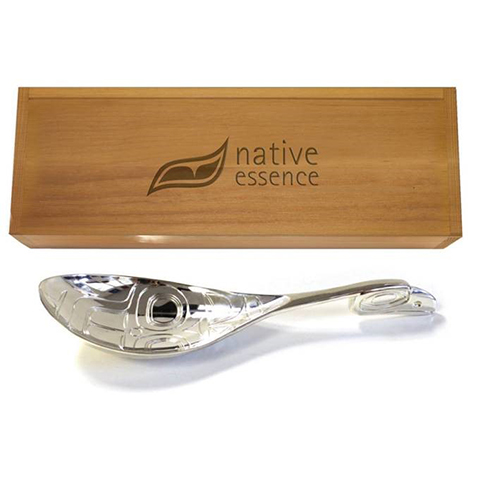 Silver, Plated Ladle, Raven