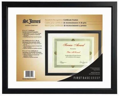 Certificate Frame, Tuxedo Black