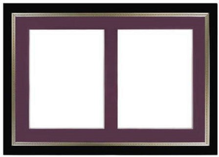 Certificate Frame, Dual Black and Burgundy