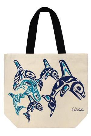 Tote, Canvas, Orca Family