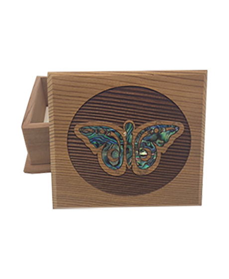 Box Bentwood, Butterfly Design