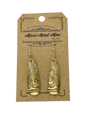 MMM, Indian Brass Earrings