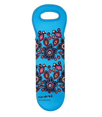 Bottle, Wine, Carrier, Flowers and Birds