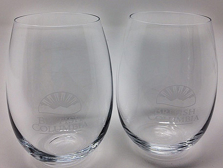Two, Wine Glasses, Stemless, BCID