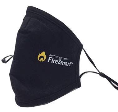 MASK, BLACK, FIRESMART LOGO