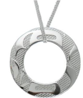 A Equilibrium Silver Pewter Pendant