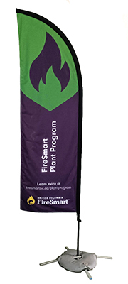 Feather Flag, FireSmart Plant Program