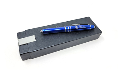 Pen, Stylus, Light, Blue, BC Coat of Arms