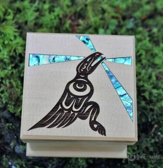 Box, Bentwood, Raven Design