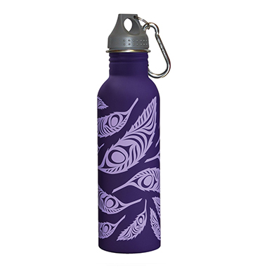 A Water Bottle, Matte, Feather