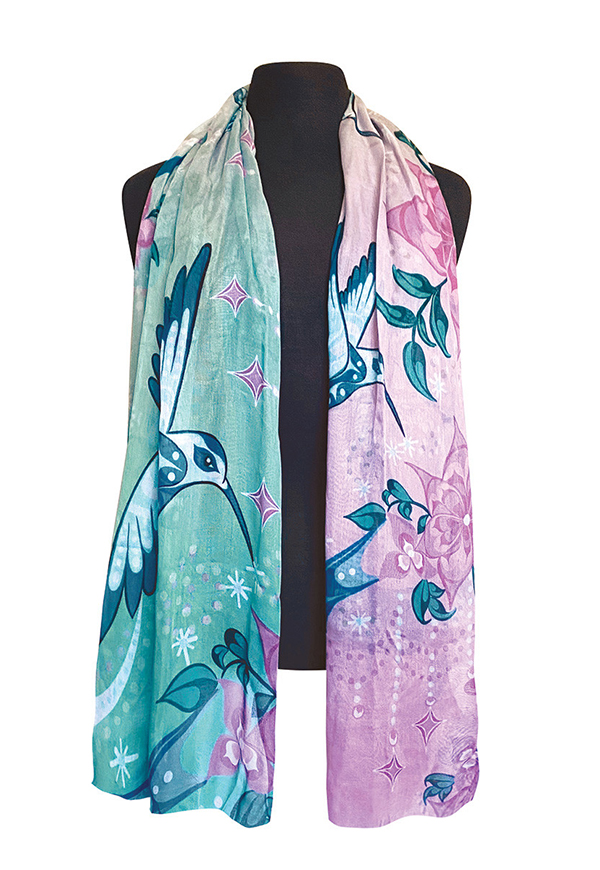 Scarf, Signature, Hummingbird