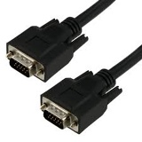 VGA CABLE, 15 PIN, MALE TO MALE, 10FT