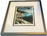 Framed Art Card, Cliffside Arbutus