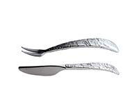 Set, Pewter Pate Knife and Fork