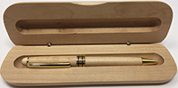 A Birch Pen in Matching Wood Case