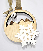 Ornament, Mountains and Snowflakes
