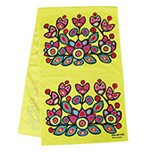 Cooling Towel, Floral on Yellow