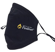 MASK, BLACK, FIRESMART LOGO