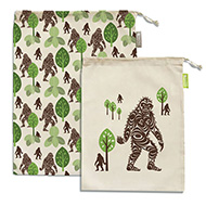 A Produce Reusable Bags, Sasquatch, Set of 2