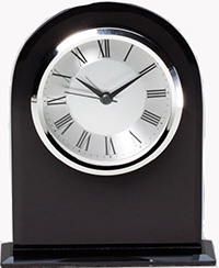 Clock, Glass, Black