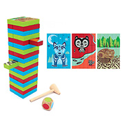 Game, Multi-Wood Block Set, Indigenous Animals
