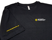 T-Shirt, Firesmart, Black, 2XL