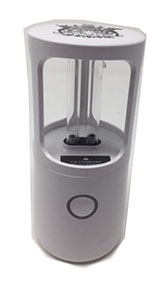 A UV light Sanitizer with COA Logo