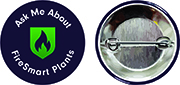 Button Pin, Round, FireSmart Plant Program