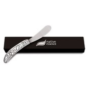 Cheese Knife, Pewter, Salmon