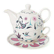 A Tea for One Set, Hummingbirds