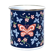 Garden, Butterfly and Wild Rose Plant Pot