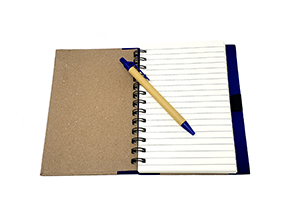 Notebook, Recycled With Pen, BC ID