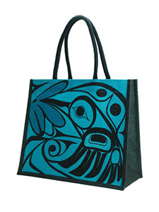 Tote, Hummingbird, Turquoise