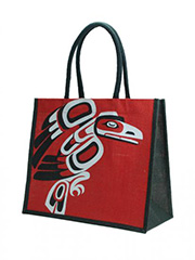 Tote, Raven, Red